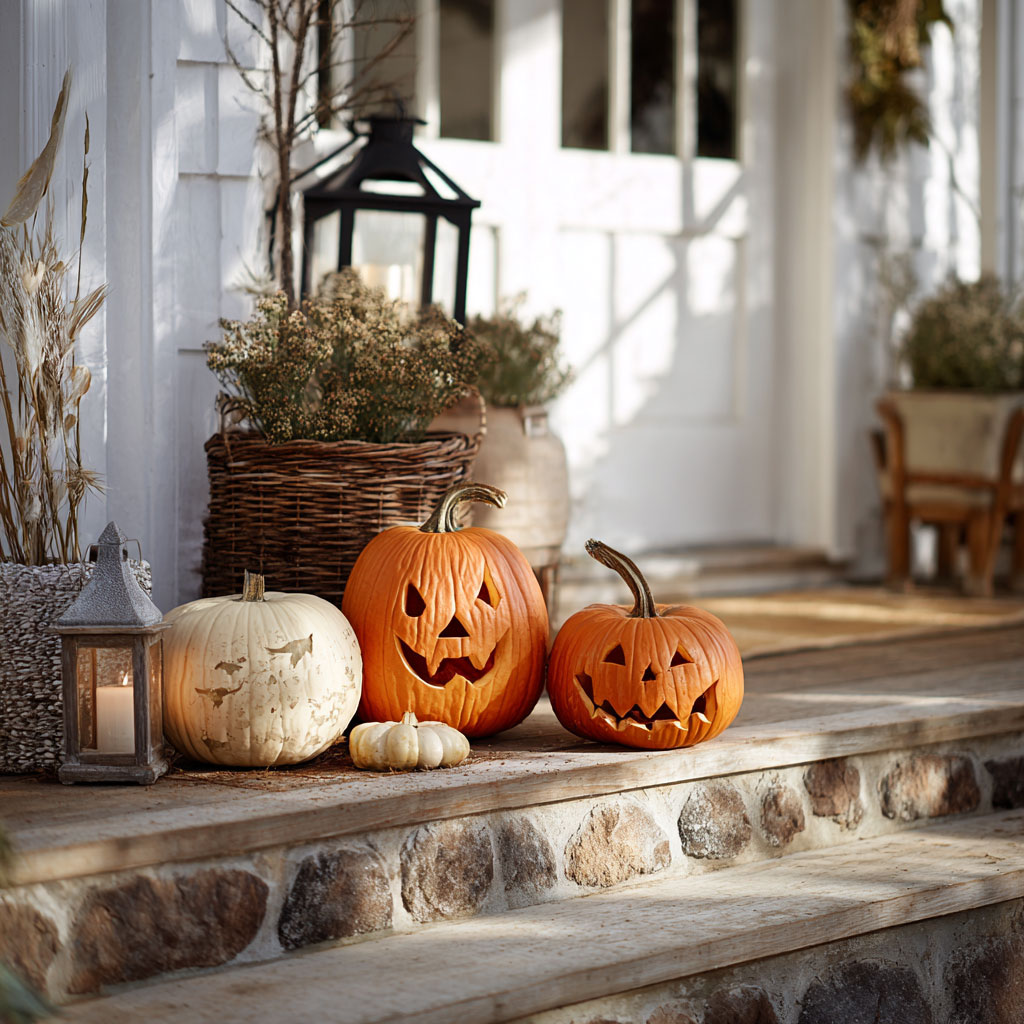 carved pumpkins