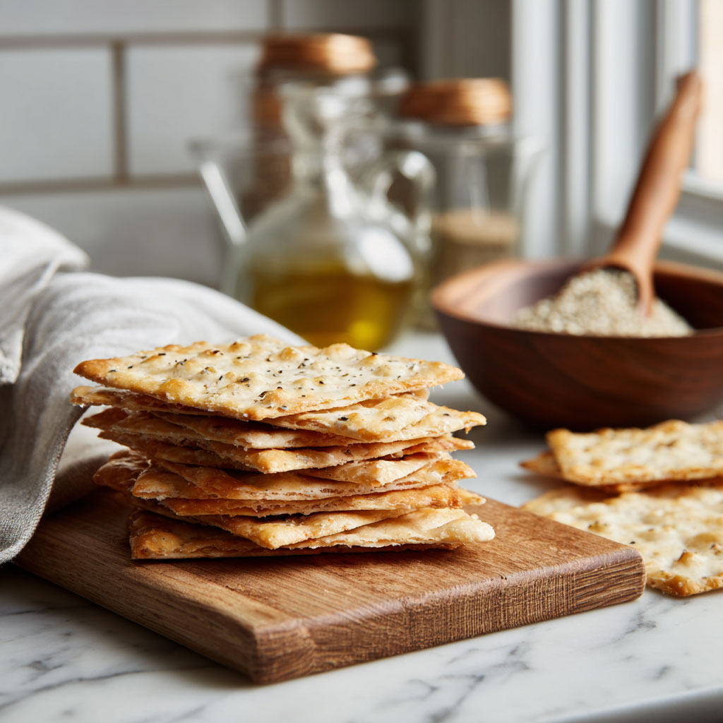 sourdough crackers