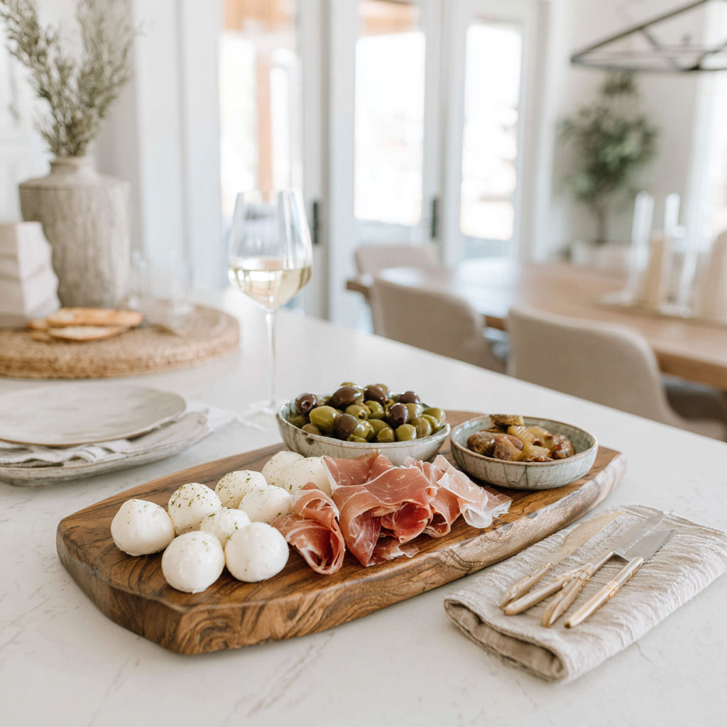 Mozzerella Charcuterie Board