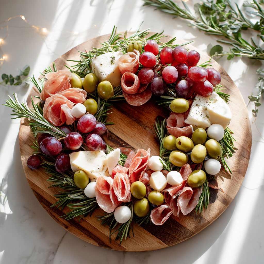 Wreath Charcuterie Board